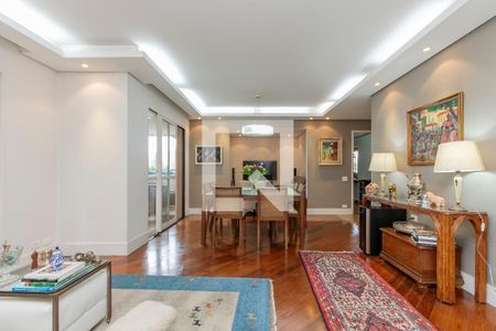 Sala de apartamento à venda com 3 quartos, 137m² em Brooklin, São Paulo