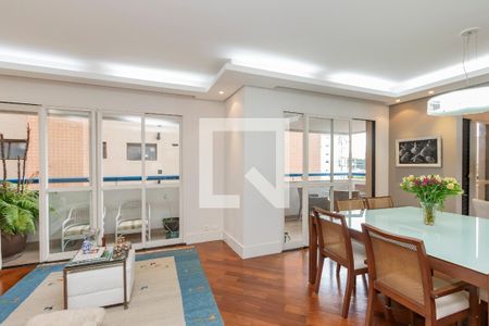 Sala de apartamento à venda com 3 quartos, 137m² em Brooklin, São Paulo