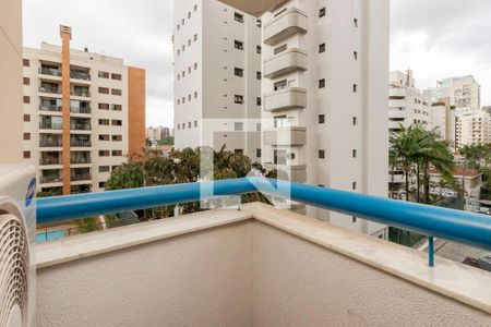 Varanda da Suíte 1 de apartamento à venda com 3 quartos, 137m² em Brooklin, São Paulo