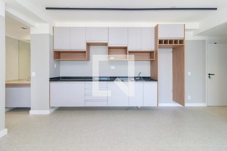 Sala/Cozinha de apartamento para alugar com 1 quarto, 54m² em Santo Amaro, São Paulo