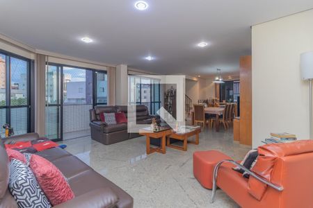 Sala de apartamento à venda com 4 quartos, 289m² em Silveira, Belo Horizonte