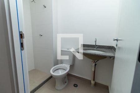 Banheiro de kitnet/studio à venda com 1 quarto, 27m² em Perdizes, São Paulo