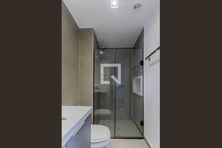 Banheiro de kitnet/studio para alugar com 1 quarto, 25m² em Vila Mariana, São Paulo