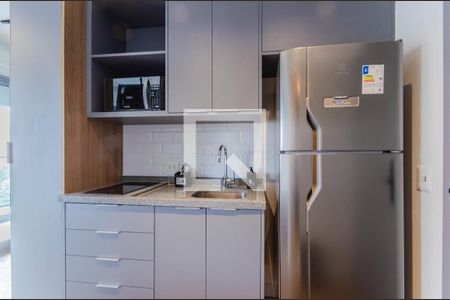 Cozinha de kitnet/studio para alugar com 1 quarto, 25m² em Vila Mariana, São Paulo