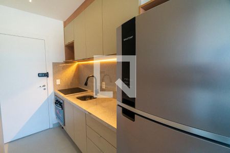 Cozinha de kitnet/studio para alugar com 1 quarto, 26m² em Vila Clementino, São Paulo