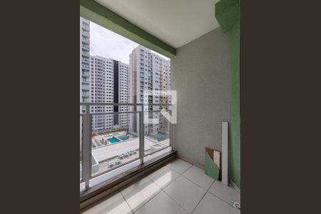 Varanda da Sala de apartamento à venda com 2 quartos, 52m² em Santo Cristo, Rio de Janeiro