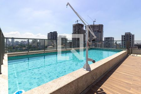 Área comum - Piscina de kitnet/studio para alugar com 1 quarto, 30m² em Cerqueira César, São Paulo