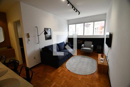 Sala de apartamento à venda com 1 quarto, 50m² em Centro, Campinas