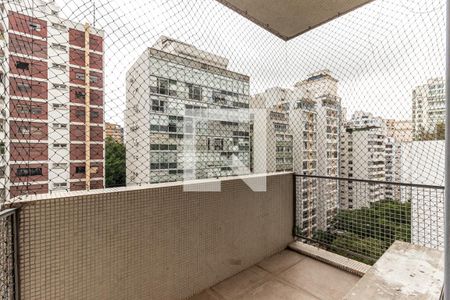Varanda da Sala de apartamento para alugar com 4 quartos, 244m² em Higienópolis, São Paulo