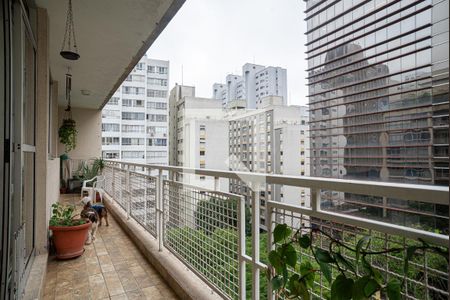 Varanda da Sala de apartamento à venda com 3 quartos, 130m² em Paraíso, São Paulo