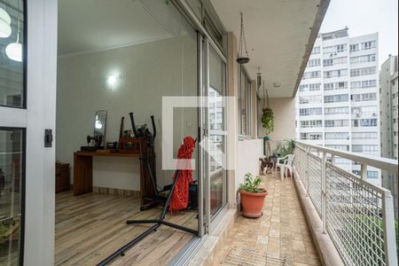 Varanda da Sala de apartamento à venda com 3 quartos, 130m² em Paraíso, São Paulo