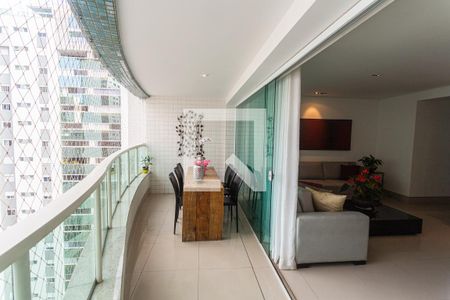 Varanda da Sala de apartamento à venda com 4 quartos, 120m² em Funcionários, Belo Horizonte