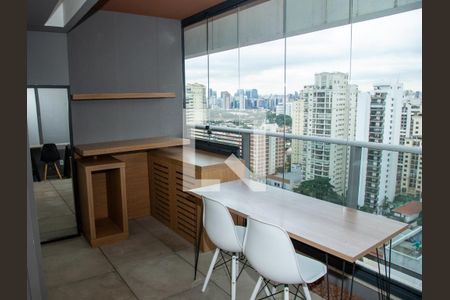 Varanda de apartamento à venda com 1 quarto, 49m² em Cidade Monções, São Paulo