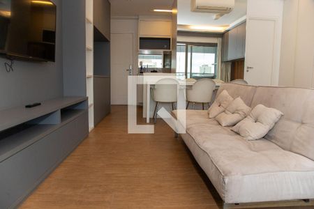 Sala de apartamento à venda com 1 quarto, 49m² em Cidade Monções, São Paulo