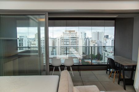 Varanda de apartamento à venda com 1 quarto, 49m² em Cidade Monções, São Paulo