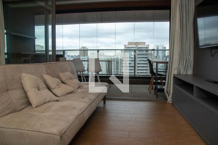 Sala de apartamento à venda com 1 quarto, 49m² em Cidade Monções, São Paulo