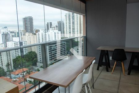 Vista da Sala de apartamento à venda com 1 quarto, 49m² em Cidade Monções, São Paulo