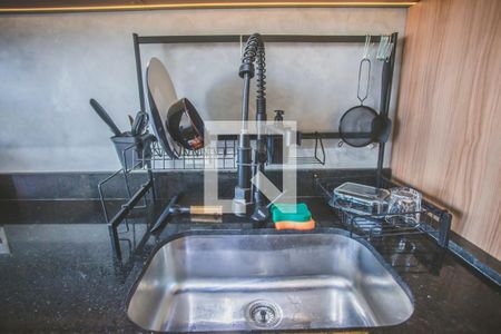 Sala / Cozinha de apartamento para alugar com 1 quarto, 37m² em Vila Monte Alegre, São Paulo