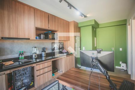 Sala / Cozinha de apartamento para alugar com 1 quarto, 37m² em Vila Monte Alegre, São Paulo