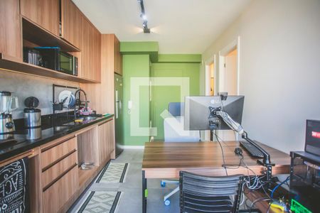 Sala / Cozinha de apartamento para alugar com 1 quarto, 37m² em Vila Monte Alegre, São Paulo