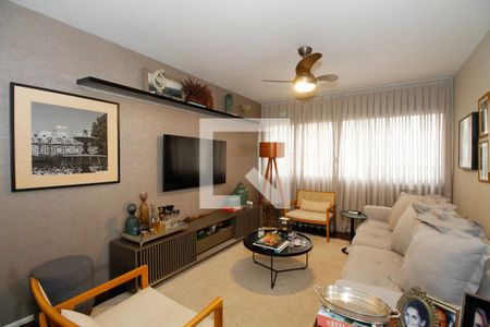 Sala de Estar e Jantar de apartamento à venda com 2 quartos, 96m² em Jardim Paulista, São Paulo