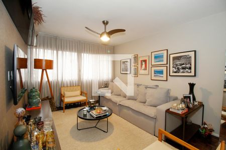 Sala de Estar e Jantar de apartamento à venda com 2 quartos, 96m² em Jardim Paulista, São Paulo