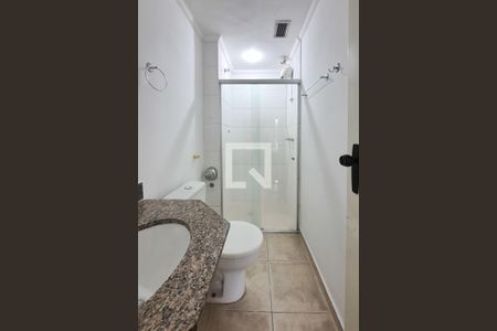 Banheiro da Suíte de apartamento para alugar com 1 quarto, 40m² em Centro, São Bernardo do Campo