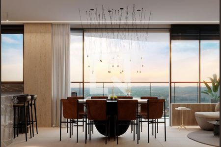 Sala de jantar de apartamento à venda com 4 quartos, 149m² em Gutierrez, Belo Horizonte