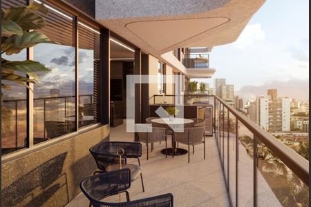Varanda  de apartamento à venda com 4 quartos, 149m² em Gutierrez, Belo Horizonte
