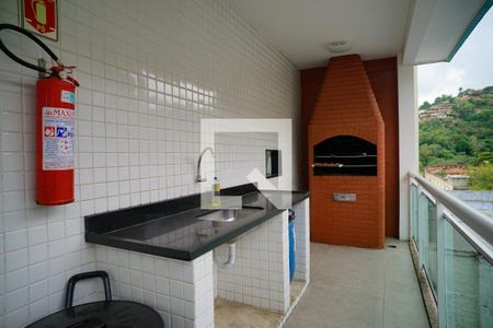 Área comum - Salão de festas de apartamento para alugar com 1 quarto, 59m² em Fonseca, Niterói