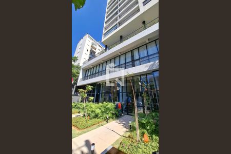 Fachada do Prédio de kitnet/studio para alugar com 1 quarto, 32m² em Pinheiros, São Paulo
