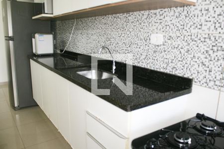 Cozinha de apartamento para alugar com 2 quartos, 65m² em Nova Mirim, Praia Grande