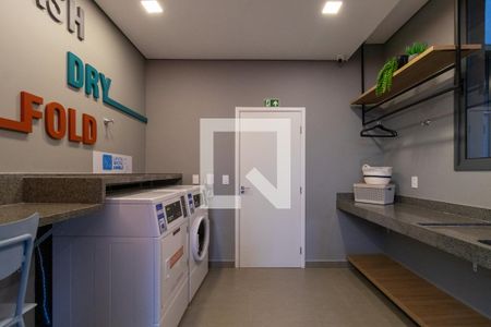 Área comum - Lavanderia de kitnet/studio à venda com 1 quarto, 27m² em Perdizes, São Paulo