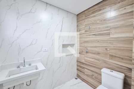 Banheiro da Suíte 1 de apartamento à venda com 2 quartos, 73m² em Jardim do Mar, São Bernardo do Campo