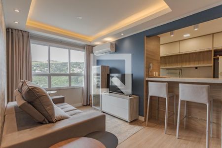 Sala de apartamento à venda com 2 quartos, 55m² em Jardim Carvalho, Porto Alegre