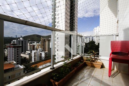 Varanda da Sala de apartamento à venda com 4 quartos, 140m² em Buritis, Belo Horizonte