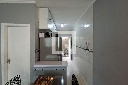 Cozinha de casa de condomínio para alugar com 1 quarto, 33m² em Aviação, Praia Grande