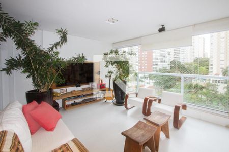 Varanda Gourmet de apartamento à venda com 4 quartos, 222m² em Campo Belo, São Paulo