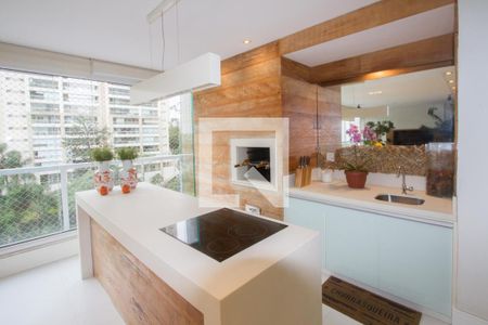 Varanda Gourmet de apartamento à venda com 4 quartos, 222m² em Campo Belo, São Paulo