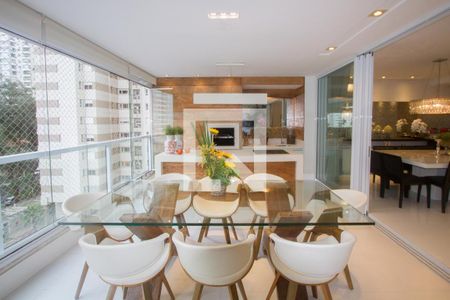 Varanda Gourmet de apartamento à venda com 4 quartos, 222m² em Campo Belo, São Paulo