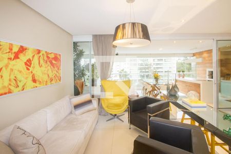 Sala de Estar de apartamento à venda com 4 quartos, 222m² em Campo Belo, São Paulo