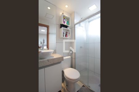 Banheiro da Suíte de apartamento à venda com 2 quartos, 49m² em Castelo, Belo Horizonte