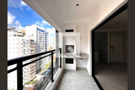 Sacada da Sala de apartamento à venda com 1 quarto, 49m² em Cambuí, Campinas