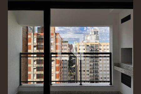 Sacada da Sala de apartamento à venda com 1 quarto, 49m² em Cambuí, Campinas