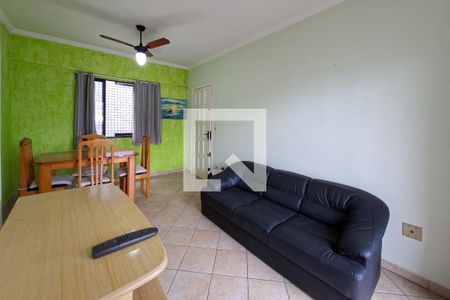 Sala de apartamento para alugar com 1 quarto, 47m² em Aviação, Praia Grande