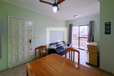 Sala de apartamento para alugar com 1 quarto, 47m² em Aviação, Praia Grande