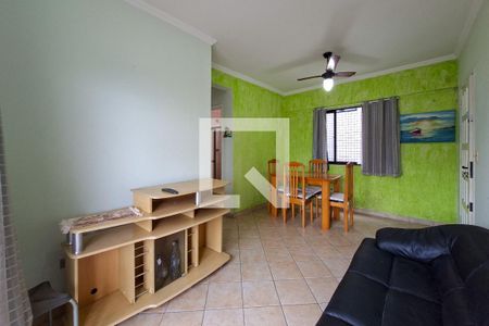 Sala de apartamento para alugar com 1 quarto, 47m² em Aviação, Praia Grande