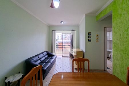 Sala de apartamento para alugar com 1 quarto, 47m² em Aviação, Praia Grande