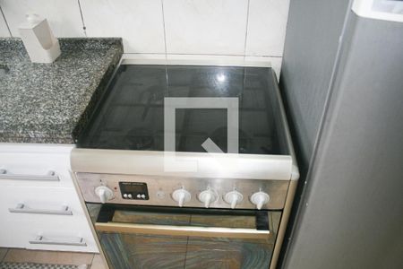 Cozinha de casa de condomínio para alugar com 1 quarto, 52m² em Maracanã, Praia Grande