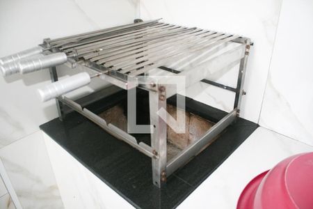 Churrasqueira de casa de condomínio para alugar com 1 quarto, 52m² em Maracanã, Praia Grande